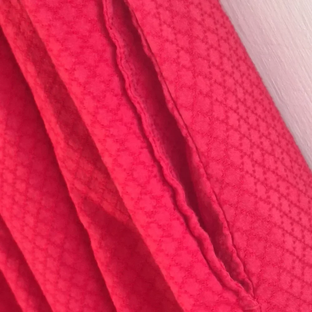 Knox Rose Dress Red Ruffle Dress with Pockets Cottagecore Relaxed Fit size Large